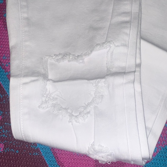 Aphrodite NWT High Waisted White Distressed Jeans - Picture 8 of 8